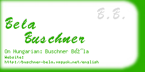 bela buschner business card